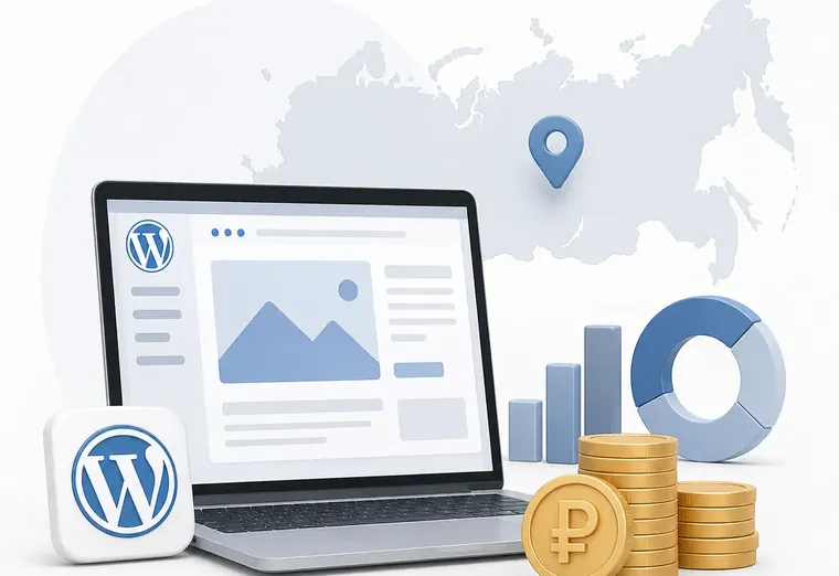 Сколько стоит размещение контента на WordPress для бизнеса в России?