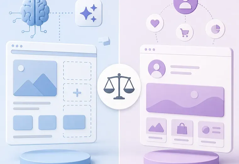 Конструктор сайтов с AI-оптимизацией vs персонализация UX: что выбрать?