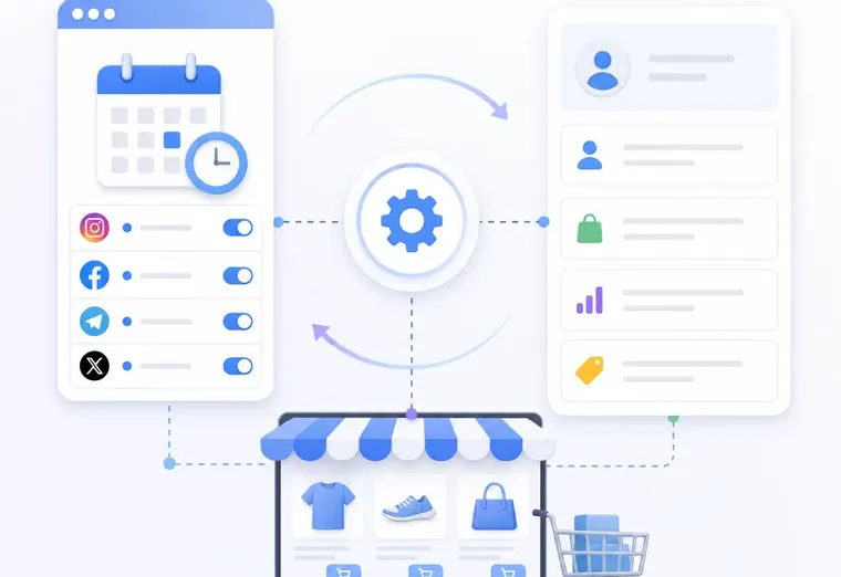 Как автопостинг интегрируется с CRM для e-commerce