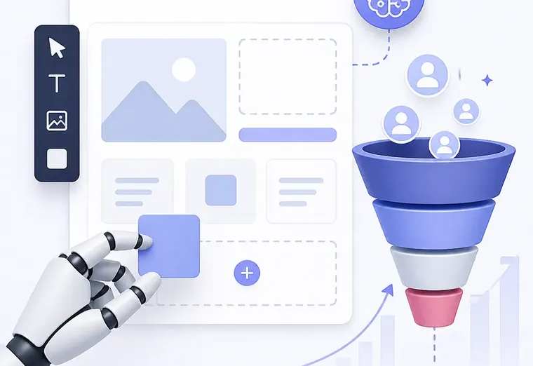 Конструктор сайтов с AI для восстановления воронки продаж