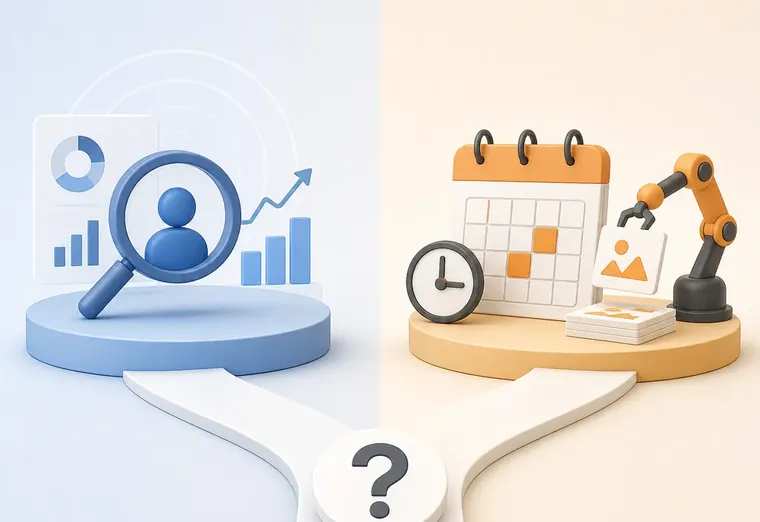 Платформа видимости vs система автопостинга: что внедрить первым