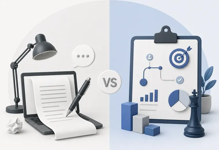 Копирайтинг vs контент-стратегия: что заказать B2B-компании?