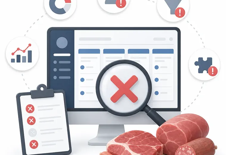 Ошибки при аудите amoCRM для магазина мяса и колбас