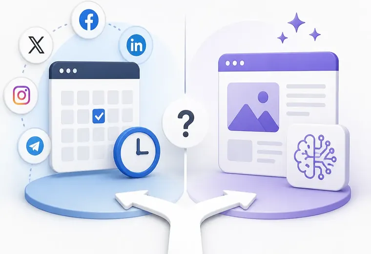 Автопостинг vs генерация контента ИИ: что внедрять первым