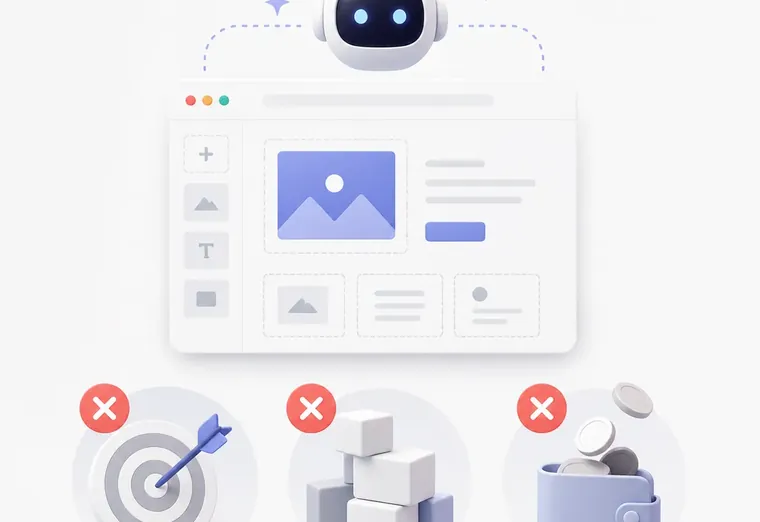 3 ошибки при запуске конструктора сайтов с AI