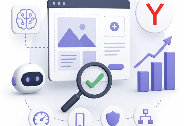 Как выбрать конструктор сайтов с AI-оптимизацией для SEO в Яндекс