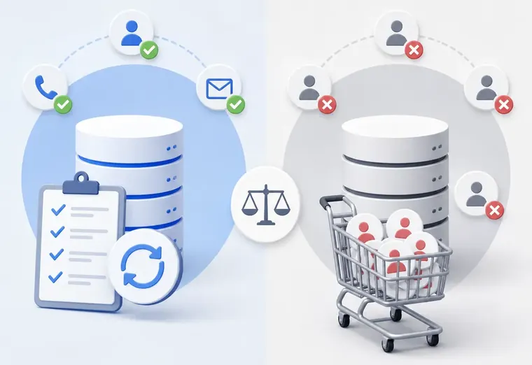 Чем отличается актуализация баз данных от продажи контактов для B2B?