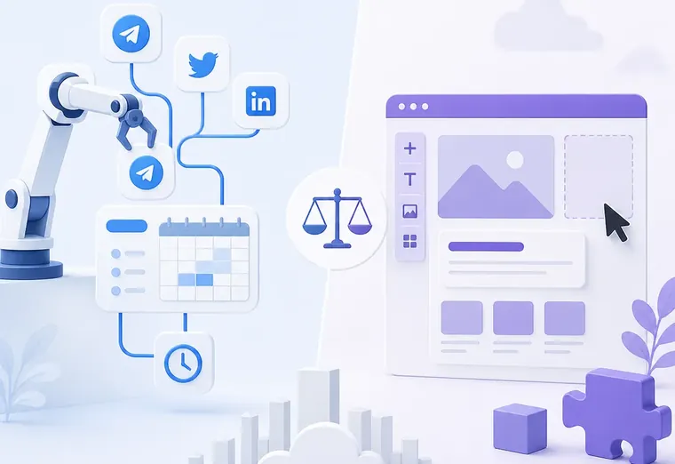 Автопостинг vs конструктор сайтов: что выбрать SaaS-компании?