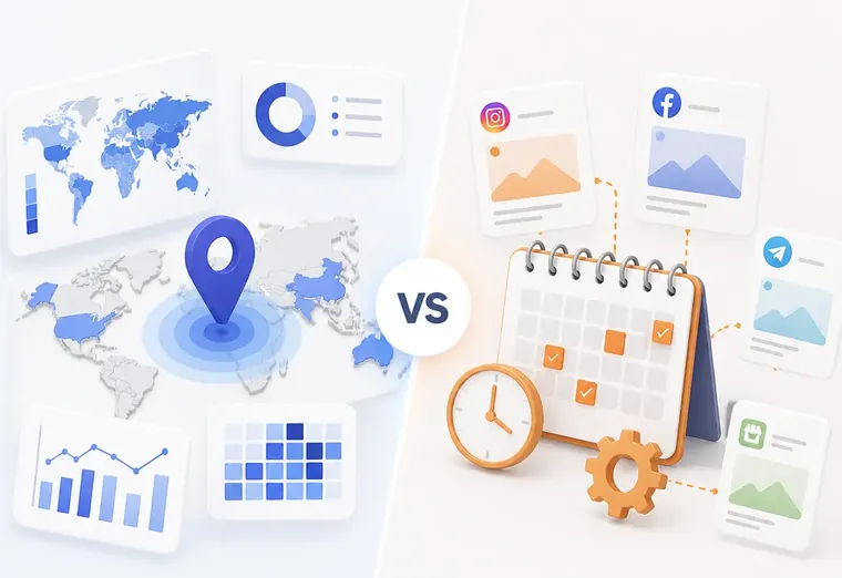 Платформа GEO-аналитики vs система автопостинга: что выбрать для e-commerce