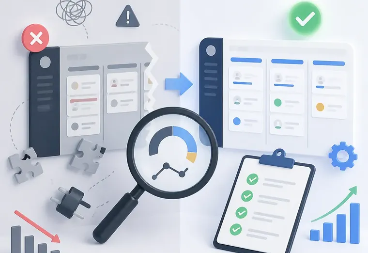 Аудит amoCRM после неудачного внедрения: что выявит и исправит