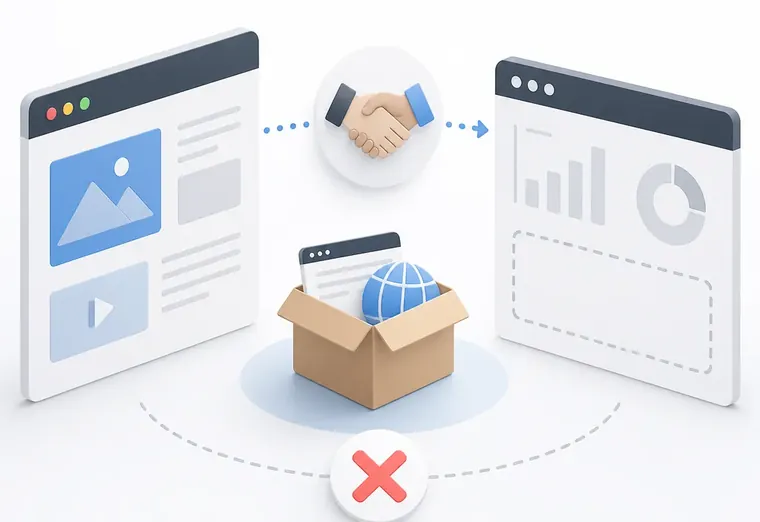 Почему после передачи сайта нет данных для отчётов по контенту?