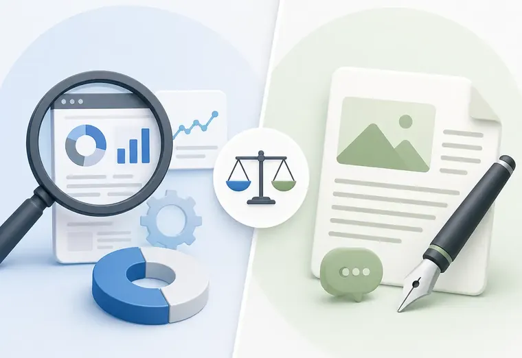 Сравнение SEO-аудита и копирайтинга: что выбрать для проекта