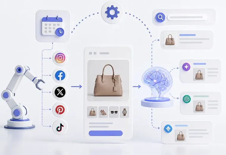 Автопостинг и видимость в нейросетях: как совместить для e-commerce
