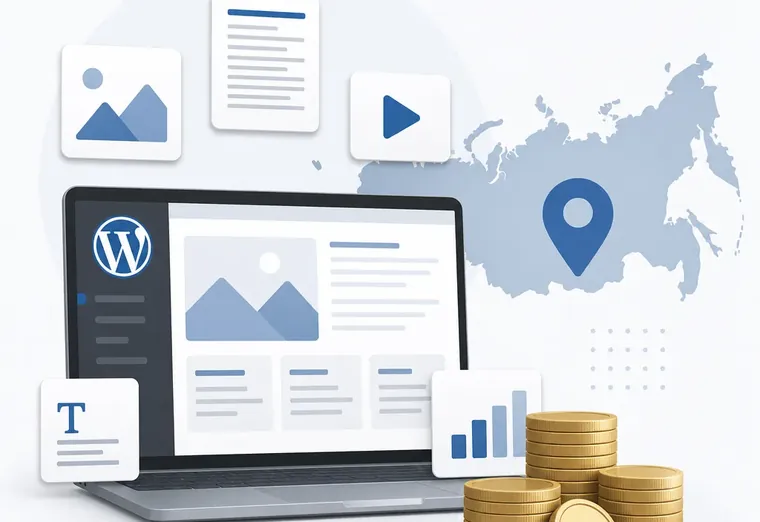 Сколько стоит наполнение сайта на WordPress контентом в России?