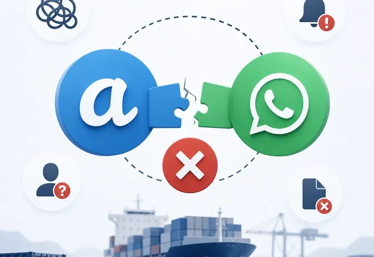 Ошибки интеграции amoCRM с WhatsApp для морских перевозок