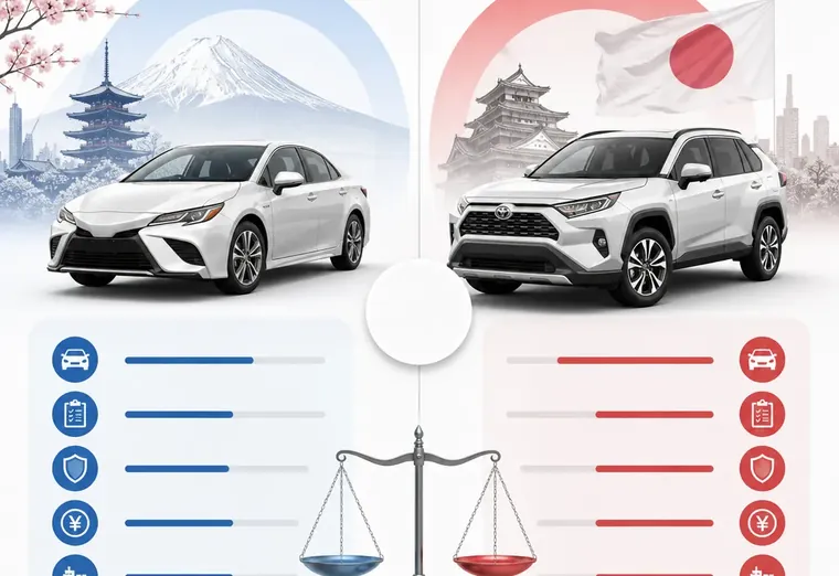 Сравнение предложений по авто из Японии от InCars и другой поставщик в нише