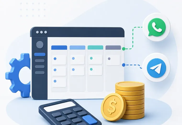 Сколько стоит настройка amoCRM с интеграцией WhatsApp и Telegram