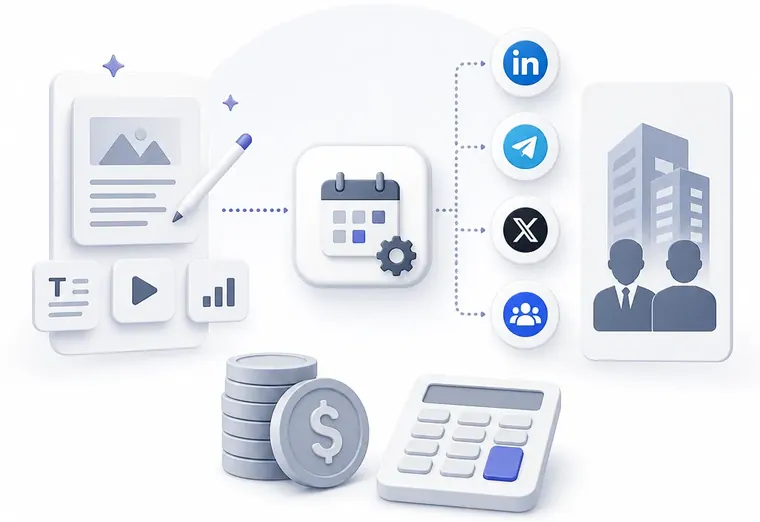 Во сколько обойдётся автопостинг с генерацией контента для B2B?