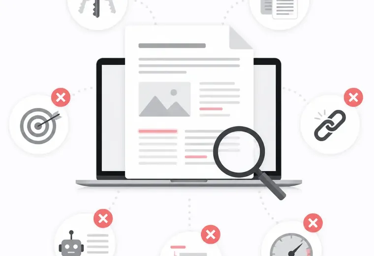 Типичные ошибки при написании SEO статьи для продвижения сайта