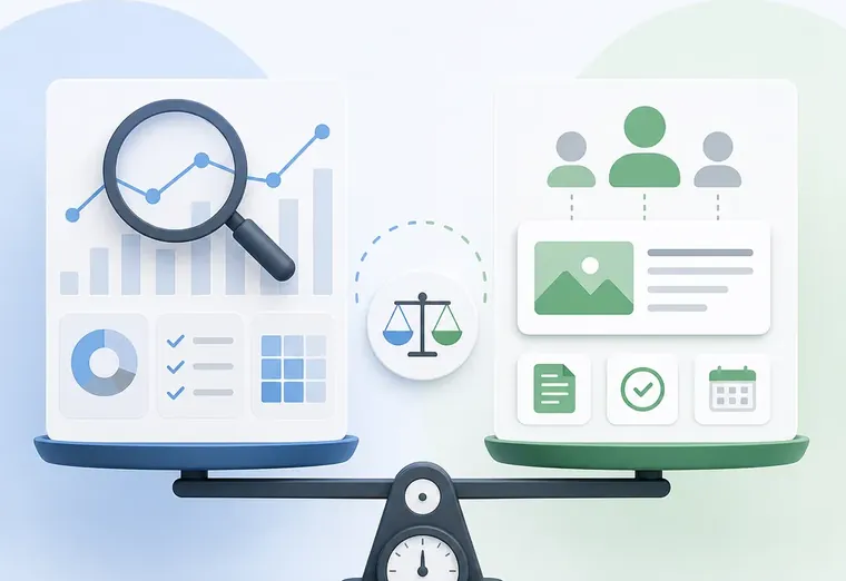 Как сравнить кейсы SEO-аудита и управления контент-командой при выборе?