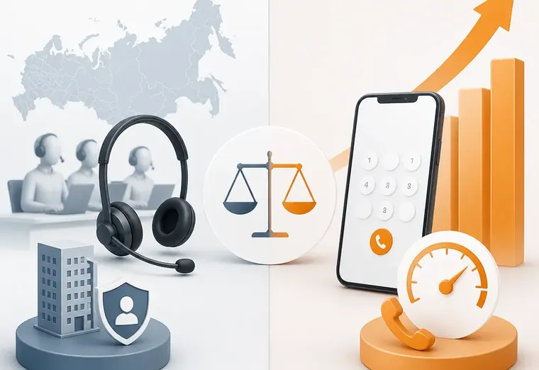 Аутсорсинг колл-центра vs скорозвон: что выбрать для B2B-продаж в России