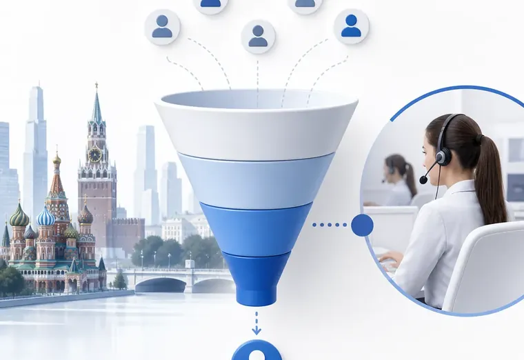Аутсорсинг колл-центра в Москве: как сохранить воронку продаж