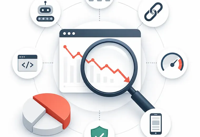 Что проверяет SEO-аудит при резком снижении видимости сайта?