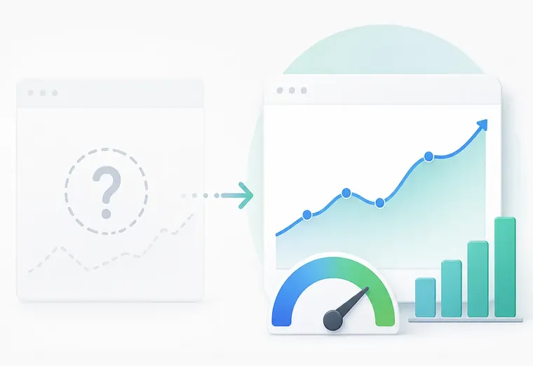 Как показывать динамику Visibility Score, если нет данных для отчётов?